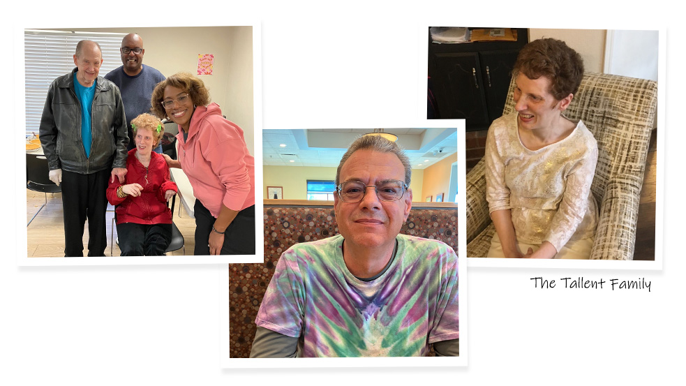 Photo collage of Jeff Tallent, Eve Tallent, and Charles Tallent highlighting the Tallent family